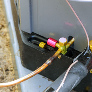 Air Ventilation Installation Technological Pipelines For A New Air Conditioner